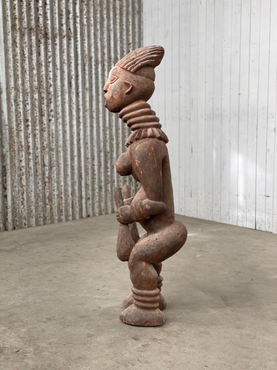 Wooden African tribal art sculptures 